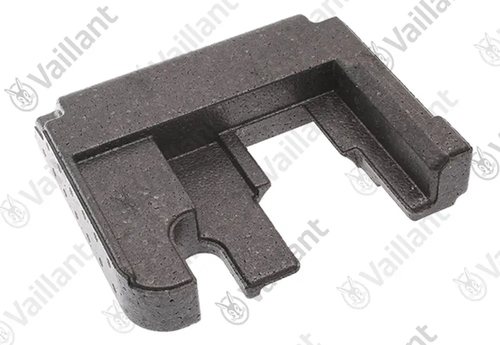 Vaillant Isolierung für eine Pumpe, schwarz, rechteckige Form mit Aussparungen.